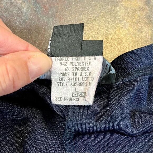 Carole Little Navy Stretch Dress Pants Large - Picture 7 of 9